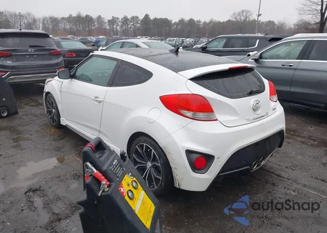 2013 Hyundai Veloster Turbo W/Blue из США, поврежденный, VIN KMHTC6AE0DU180267